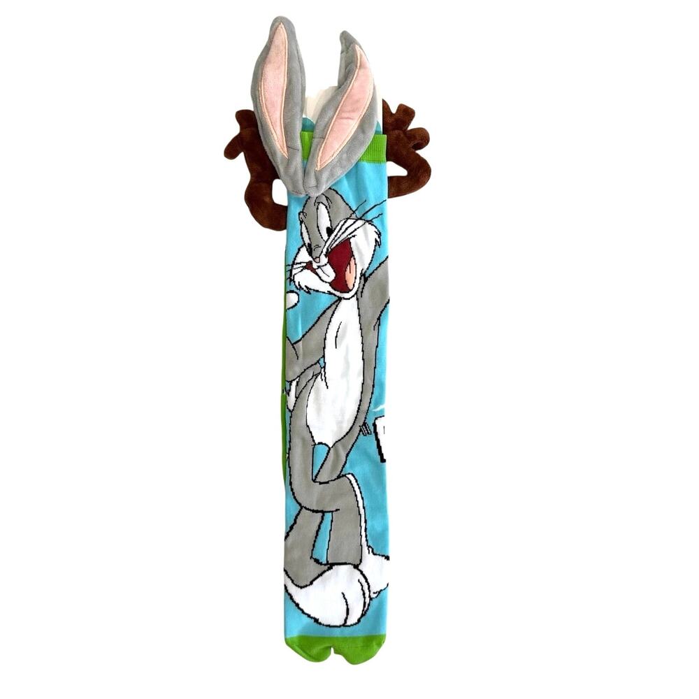 NWT Looney Tunes 3D Plush Ear Knee-High Socks